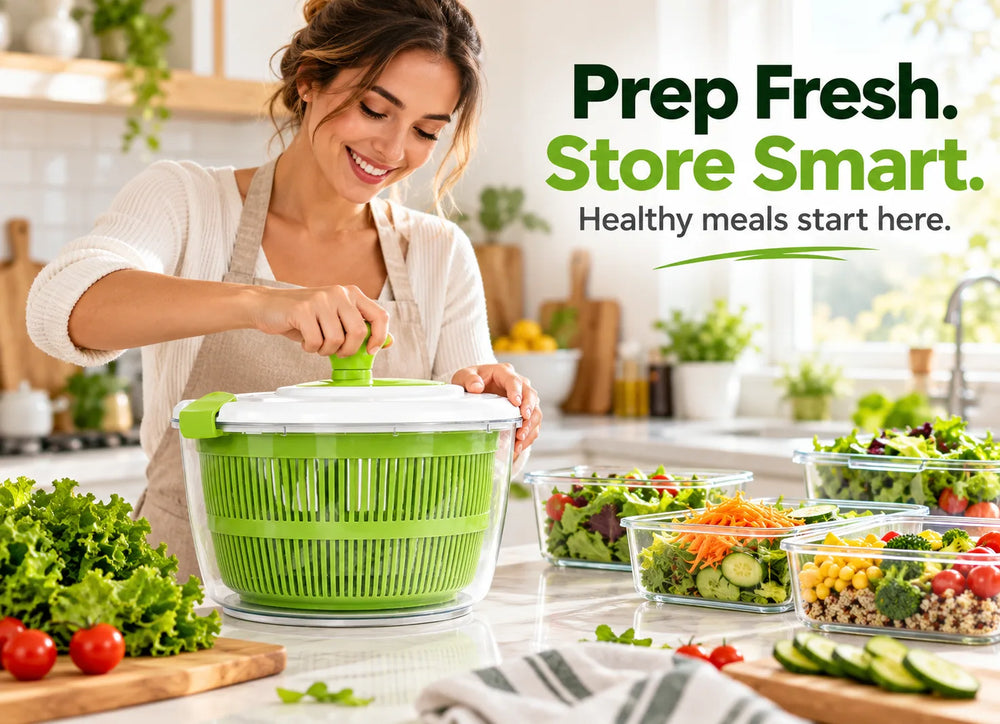 A Vegetable Spinner Built for Fresh Meal Prep