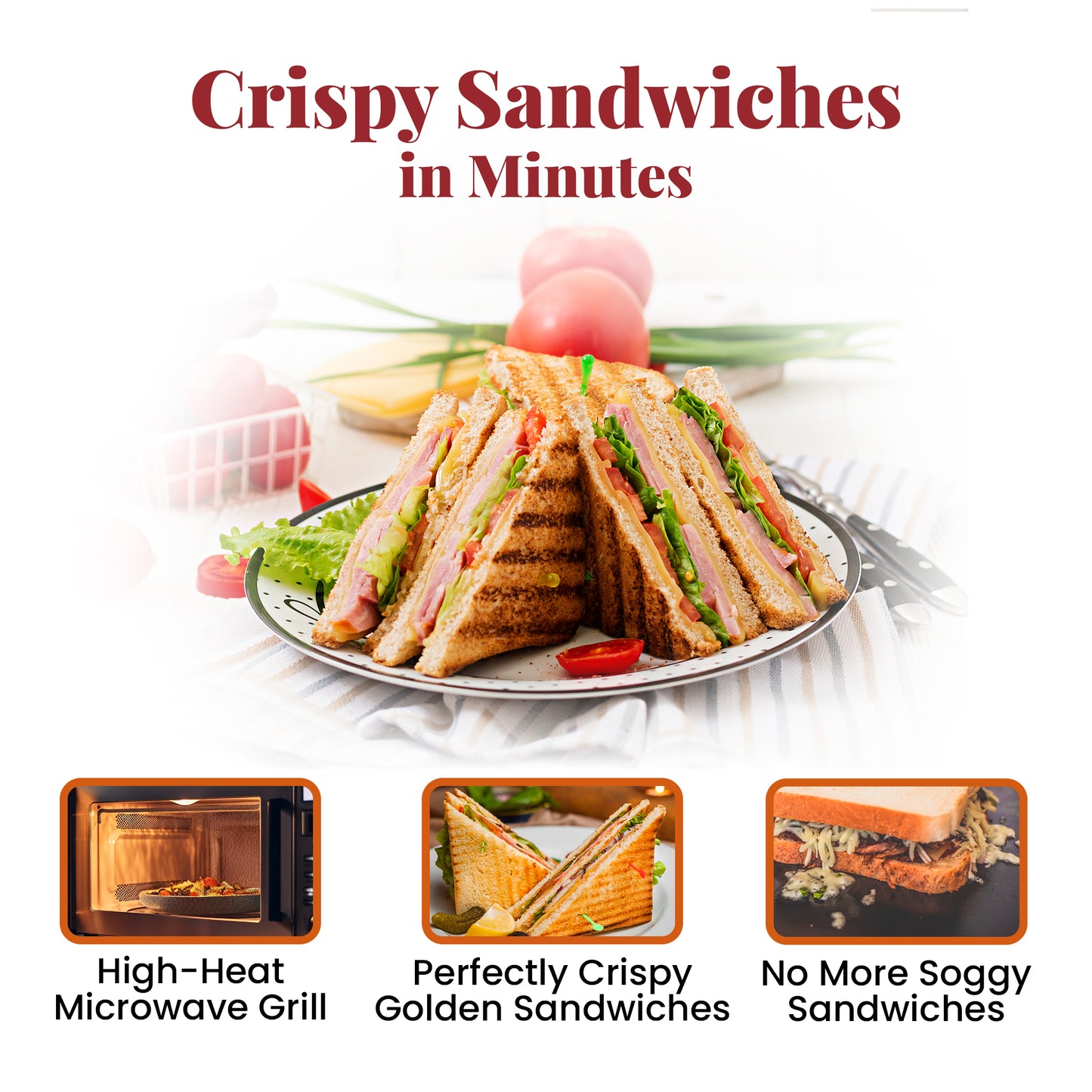 Microwave Toastie Maker & Grilled Cheese Sandwich Maker | Mini Sandwich Grill for Quick Snacks