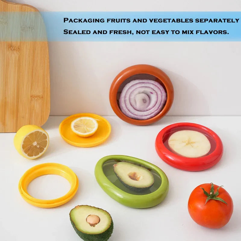 Transparent film sealed fruit preservation box, vegetable avocado lemon tomato preservation refrigerated sealed box