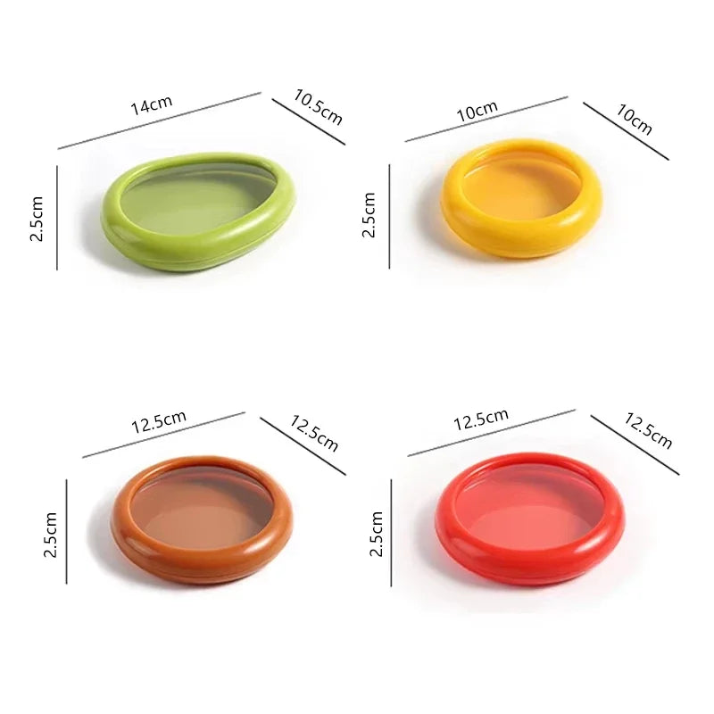 Transparent film sealed fruit preservation box, vegetable avocado lemon tomato preservation refrigerated sealed box