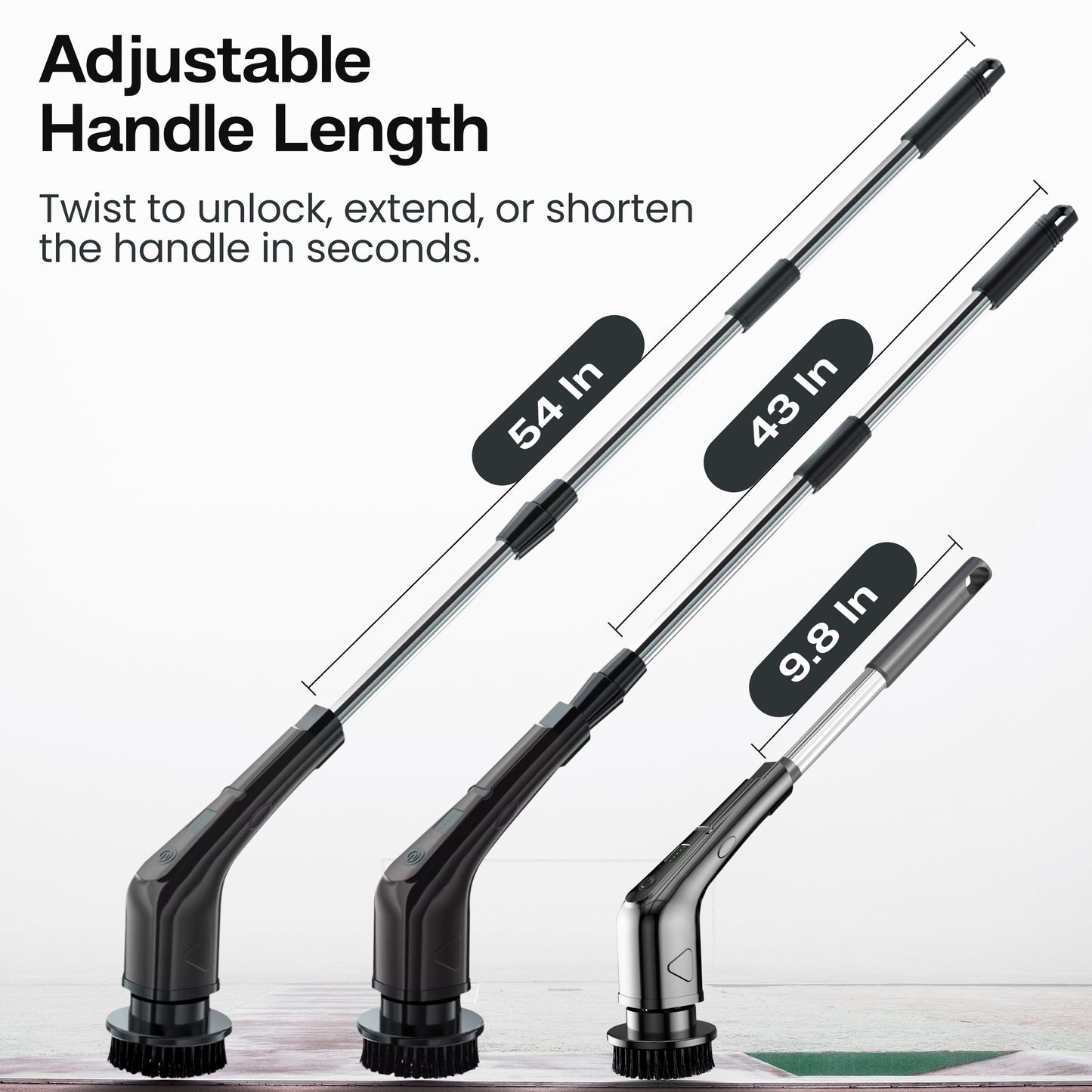 Electric Spin Scrubber 8-in-1 Model – Rechargeable Cleaning Brush