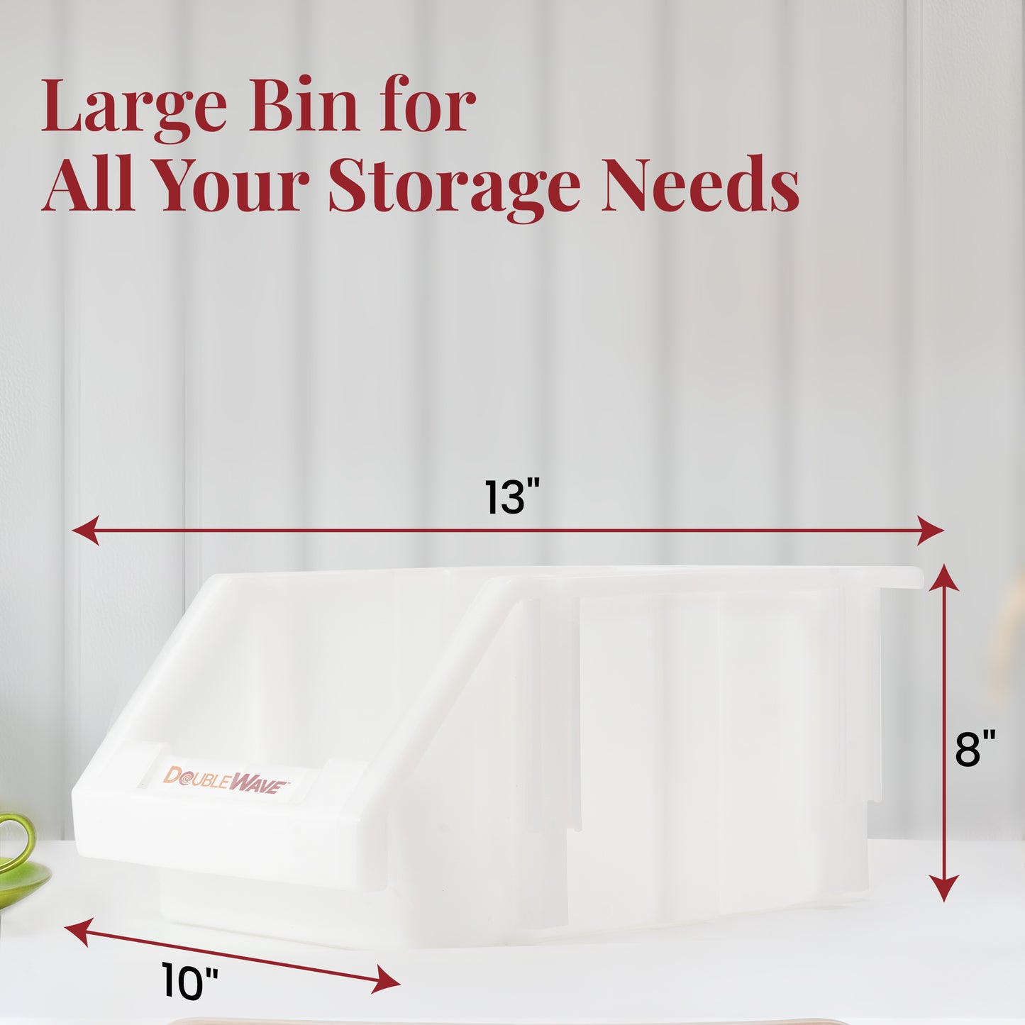 stackable clear storage bins