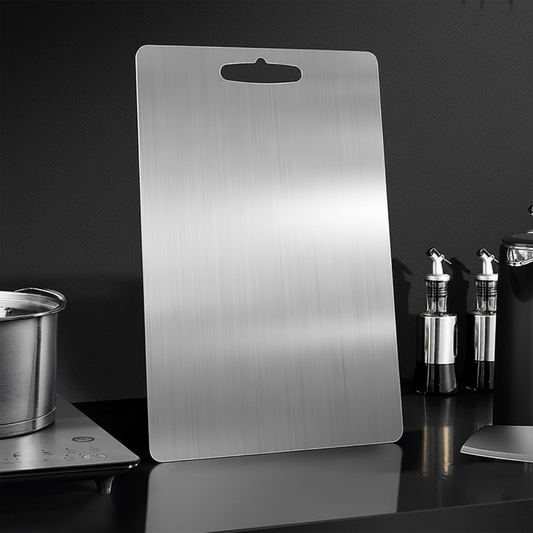 The DoubleWave™ Stainless Steel Cutting Board