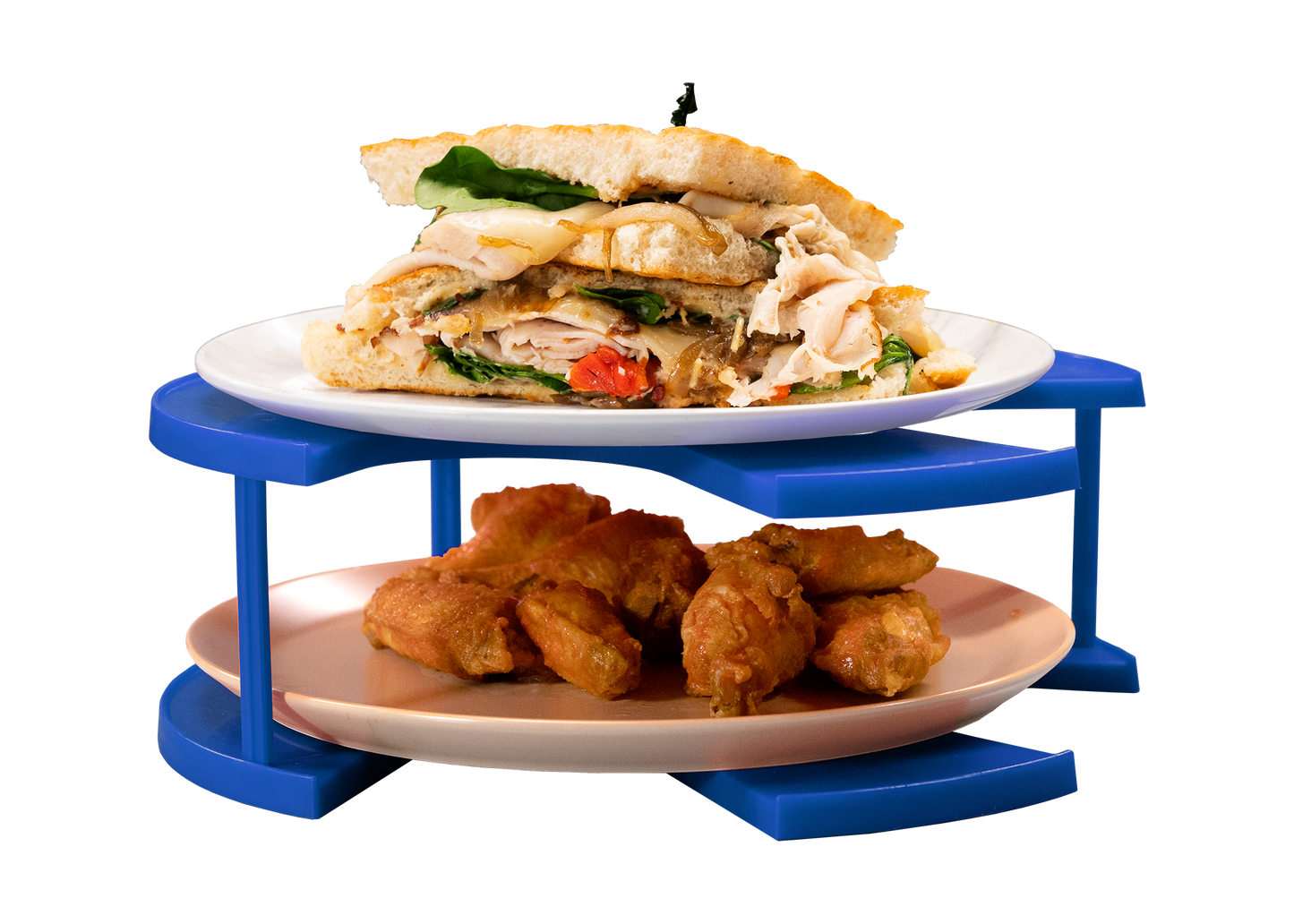 The DoubleWave™ Microwave Plate Stacker (Mini) (10.5 Inch) BPA-free & Dishwasher-safe