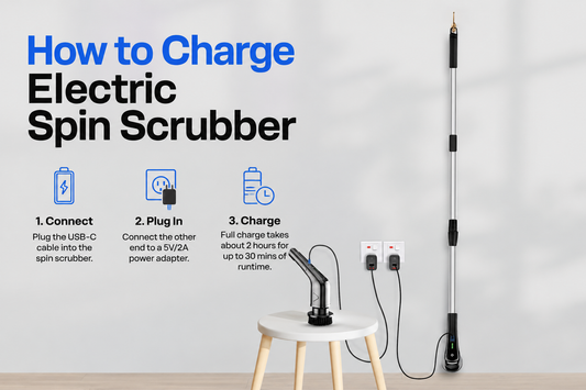 How to Charge Electric Spin Scrubber