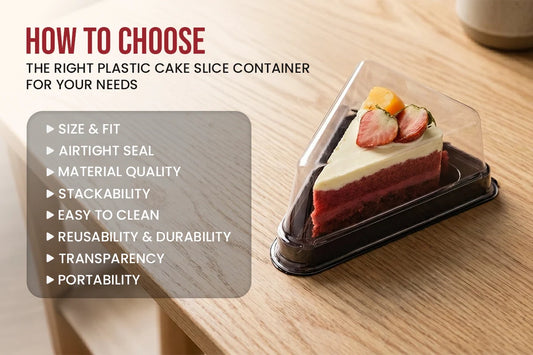 Choose the Right Plastic Cake Slice Container for Your Needs