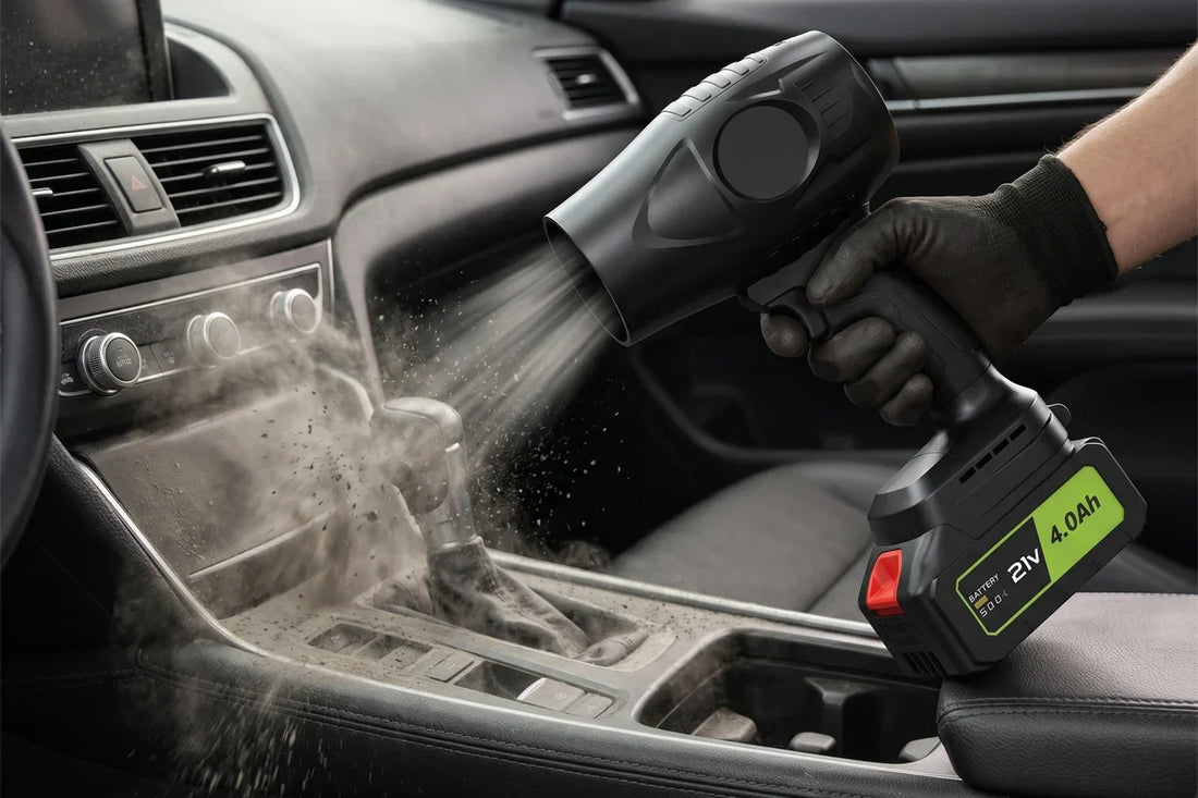 How to Use a Cordless Blower Gun for Car Cleaning
