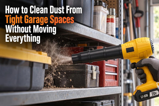 How to Clean Dust From Tight Garage Spaces Without Moving Everything