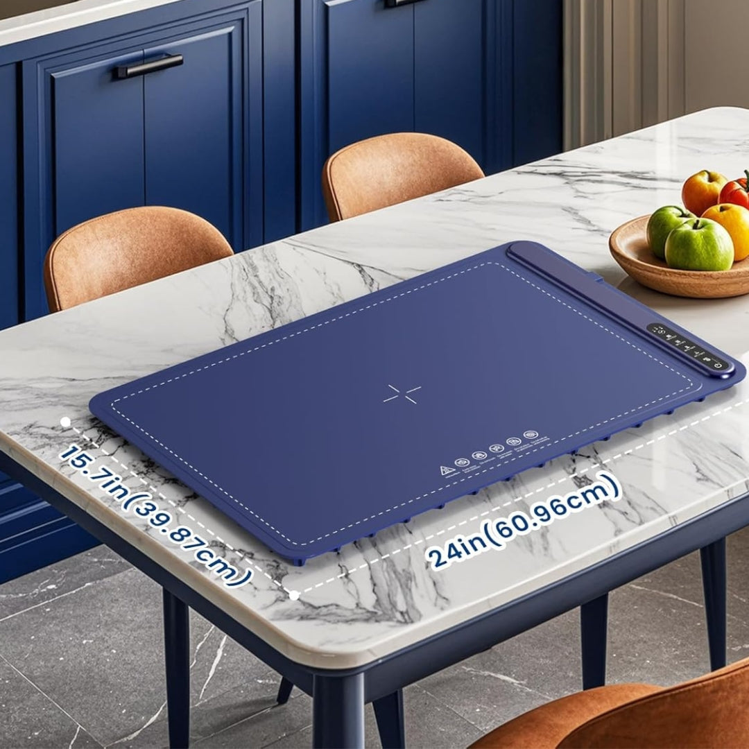 Foldable Electric Food Warmer Mat Silicone Food Warming Heater For Coffee Food Plate Warming Tray Dining Table Fast Heating Mat
