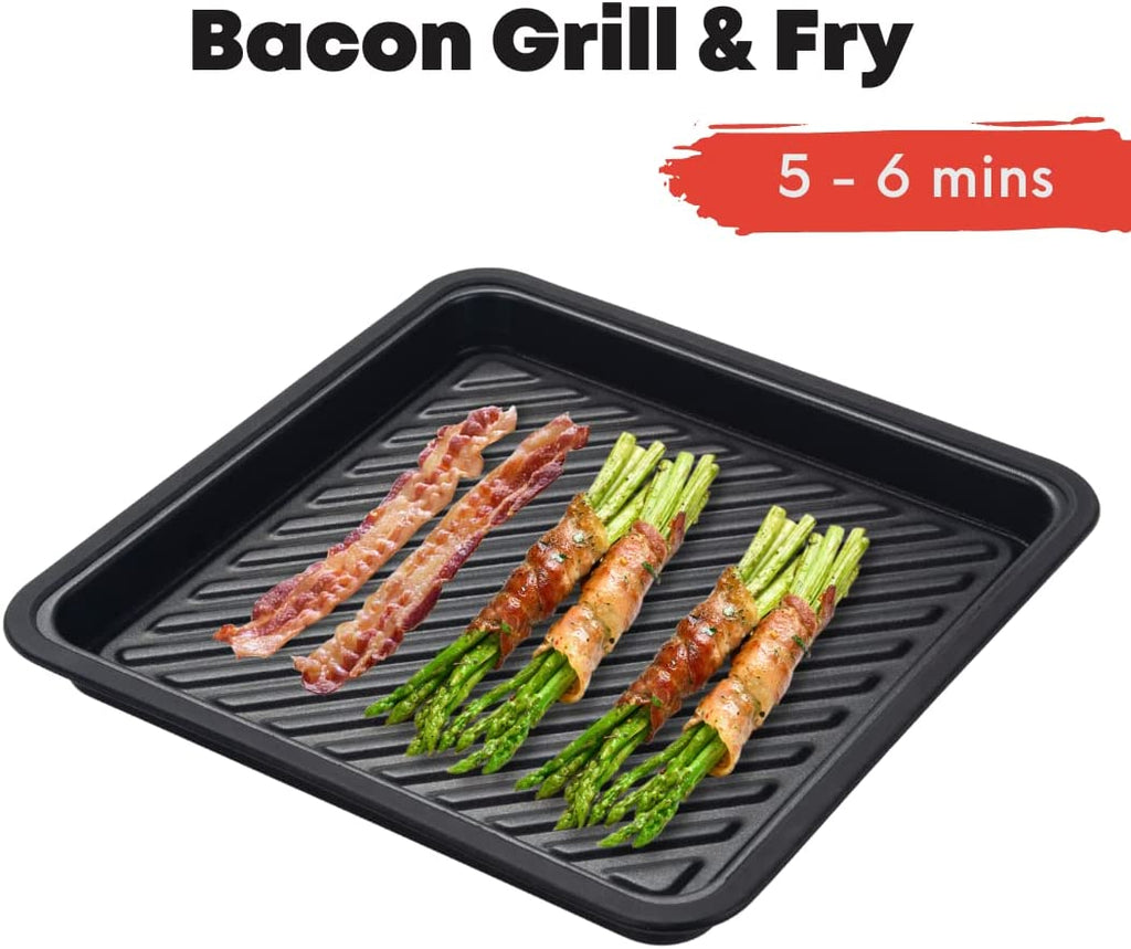 Bacon Tray Oven Grill Microwave Cooker Baking Pan Plastic Cooking Utensils  Kitchen Bakeware Plate