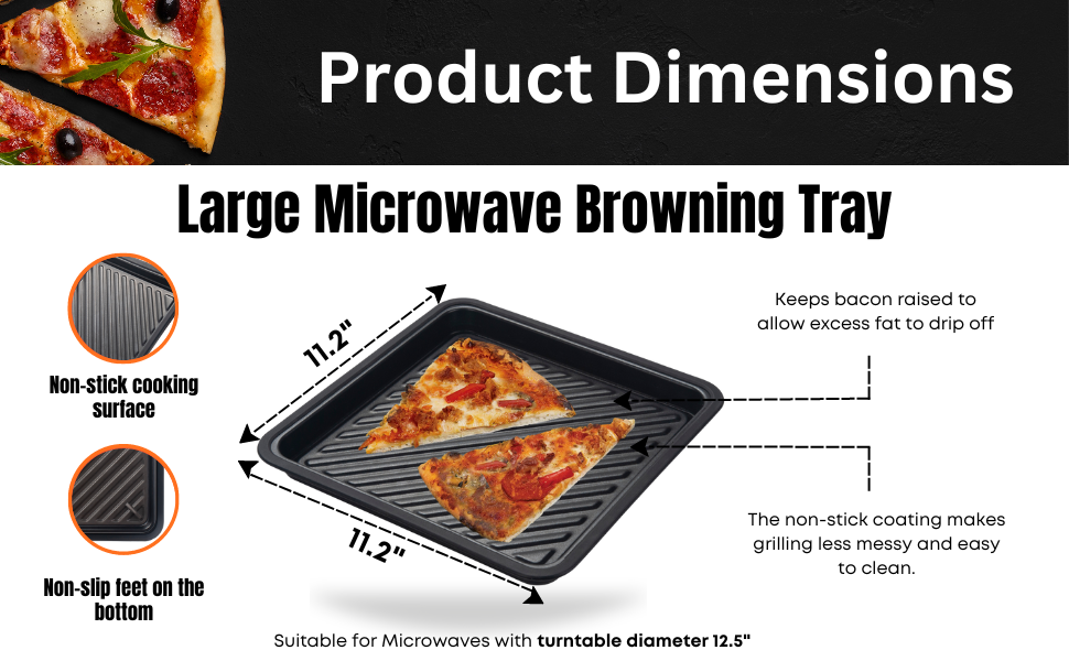 Mikro Innovations Glass and Silicone Microwave Splatter Cover with Knob  Handle - Heat Food Evenly and Improve Taste - Helps Keep Microwaves  Splatter
