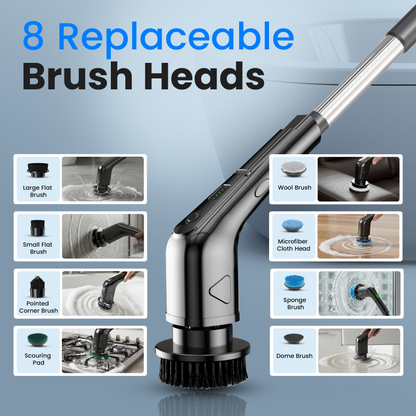 Electric Spin Scrubber 8-in-1 Model – Rechargeable Cleaning Brush