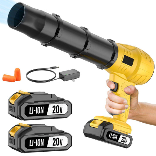 Cordless Blower Gun: 21V High-Velocity Battery Leaf Blower & Air Cannon