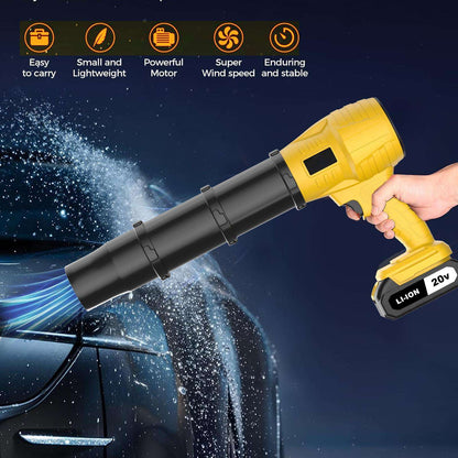 Cordless Blower Gun: 21V High-Velocity Battery Leaf Blower & Air Cannon