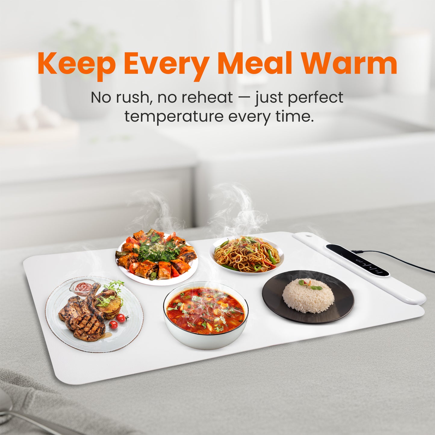 DoubleWave Rollable Electric Food Warming Mat