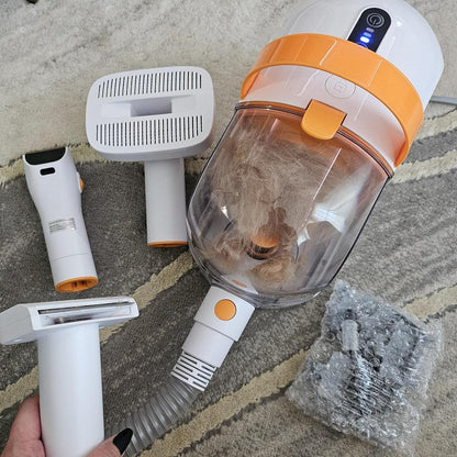 Professional 5-in-1 Pet Grooming Vacuum Kit | High Suction + HEPA Filtration