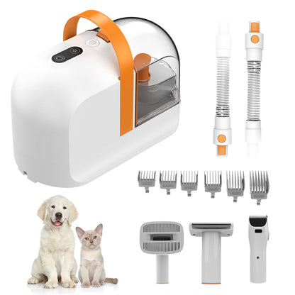 Professional 5-in-1 Pet Grooming Vacuum Kit | High Suction + HEPA Filtration