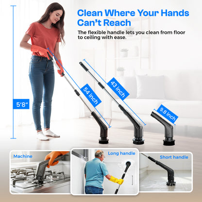 Electric Spin Scrubber 8-in-1 Model – Rechargeable Cleaning Brush