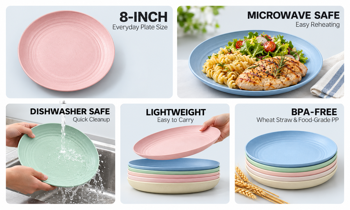 Why Choose Our Wheat Straw Plates?