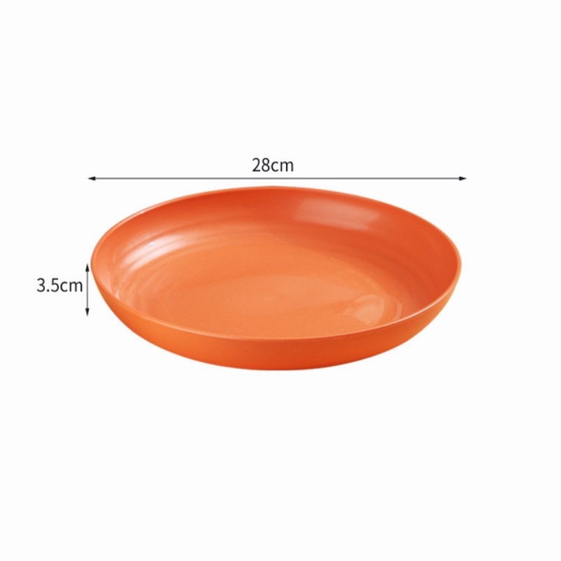 11-Inch, 4-Piece Unique Microwaveable Dinner Plates - Dishwasher & Microwave Safe - Easy To Clean - BPA-Free