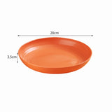 11-Inch, 4-Piece Unique Microwaveable Dinner Plates - Dishwasher & Microwave Safe - Easy To Clean - BPA-Free