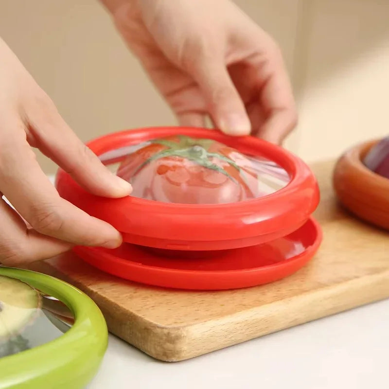 Transparent film sealed fruit preservation box, vegetable avocado lemon tomato preservation refrigerated sealed box