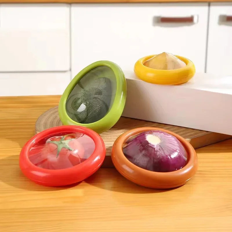 Transparent film sealed fruit preservation box, vegetable avocado lemon tomato preservation refrigerated sealed box