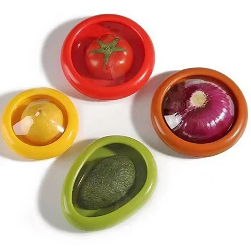 Transparent film sealed fruit preservation box, vegetable avocado lemon tomato preservation refrigerated sealed box