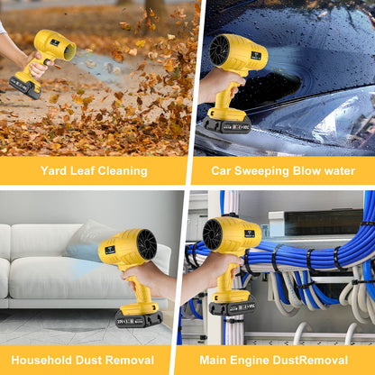 Cordless Blower Gun: 21V High-Velocity Battery Leaf Blower & Air Cannon