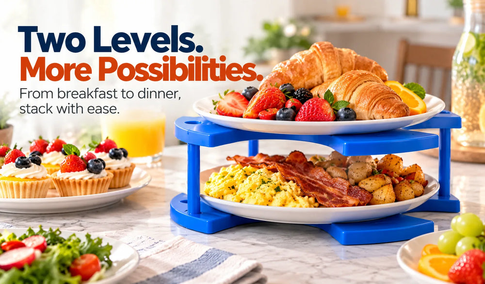 One Microwave Plate Stacker for Different Meals