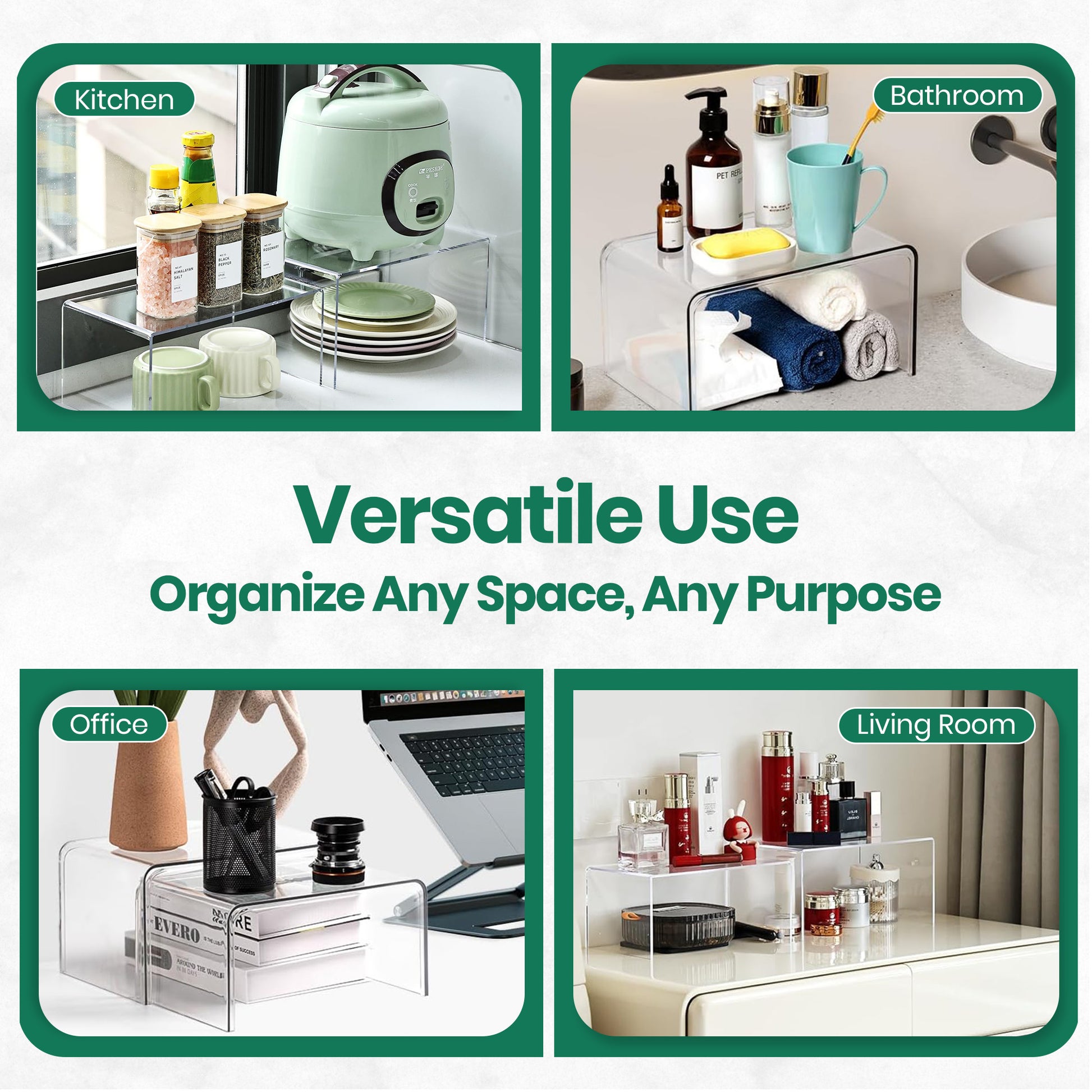 clear bathroom organizer