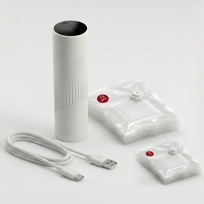 Portable USB Food Vacuum Sealer with 30 Free Bags