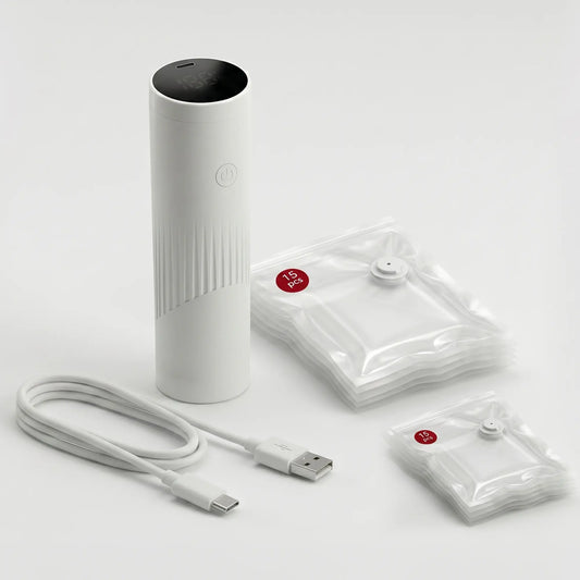 Portable USB Food Vacuum Sealer with 30 Free Bags