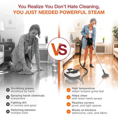 Portable High-Temperature Steam Cleaner For Deep Home Cleaning