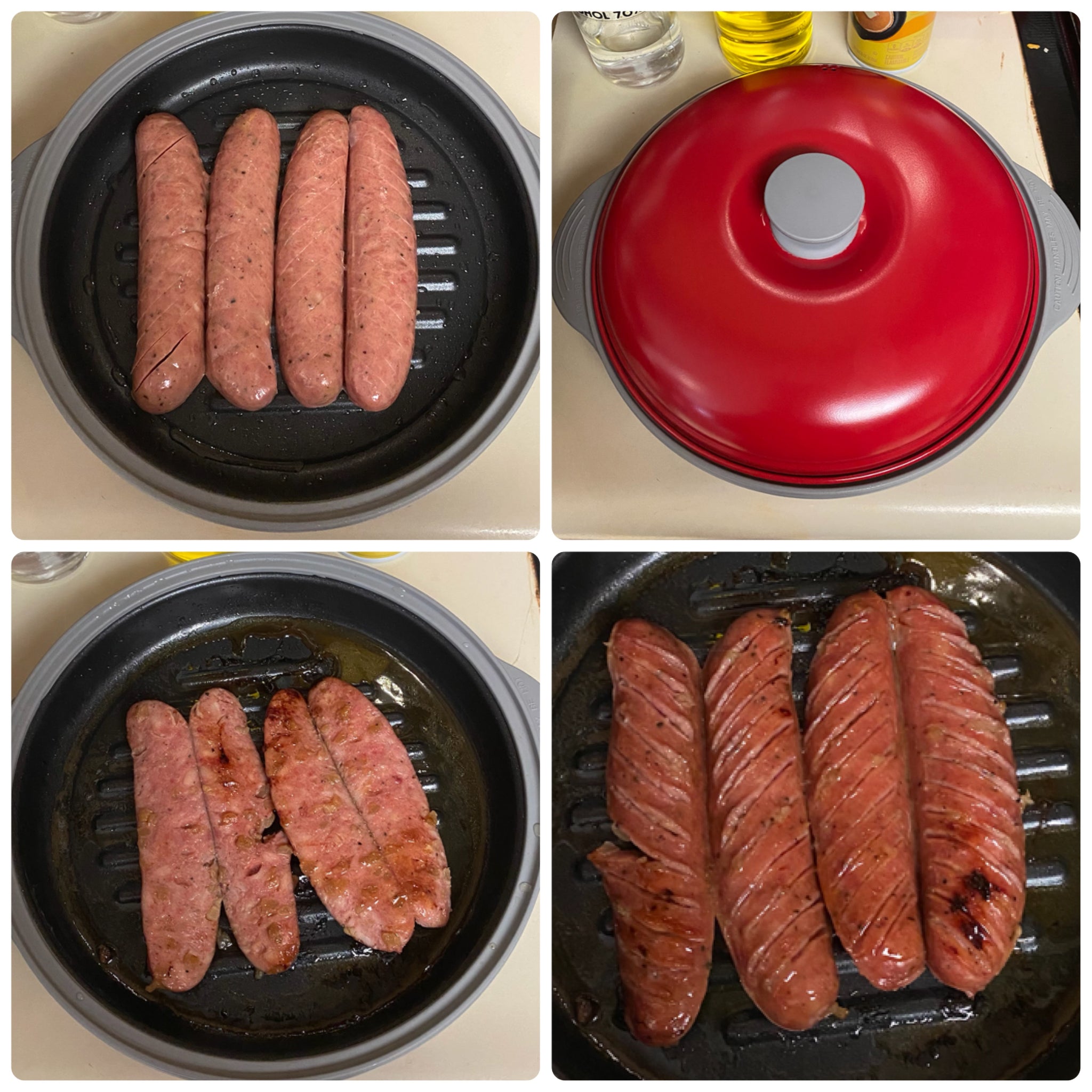 Non-Stick Microwave Frying Pan with Lid