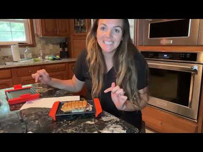 Microwave Sandwich Grill Press | Aluminum, Coated & Non Stick | Fry Eggs, Grill Cheese, and Toast Sandwiches | Dishwasher-Safe & BPA-free