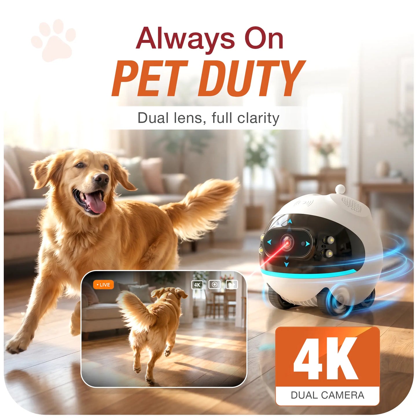 Interactive Pet Companion Robot | Smart Pet Camera