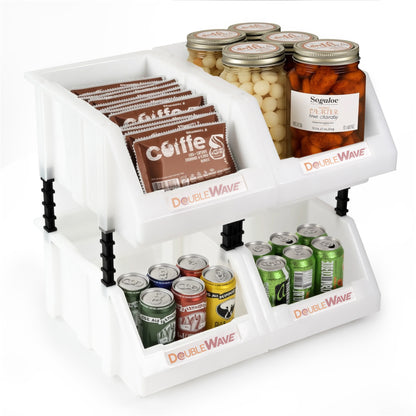 stackable plastic storage bins