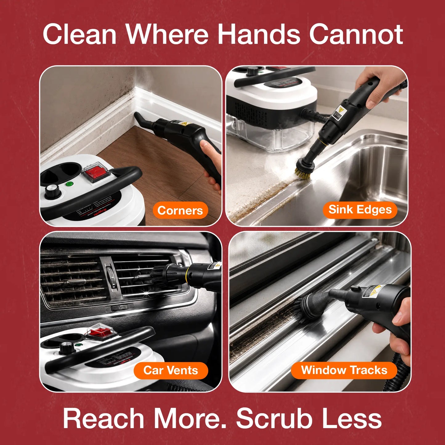 Portable High-Temperature Steam Cleaner For Deep Home Cleaning
