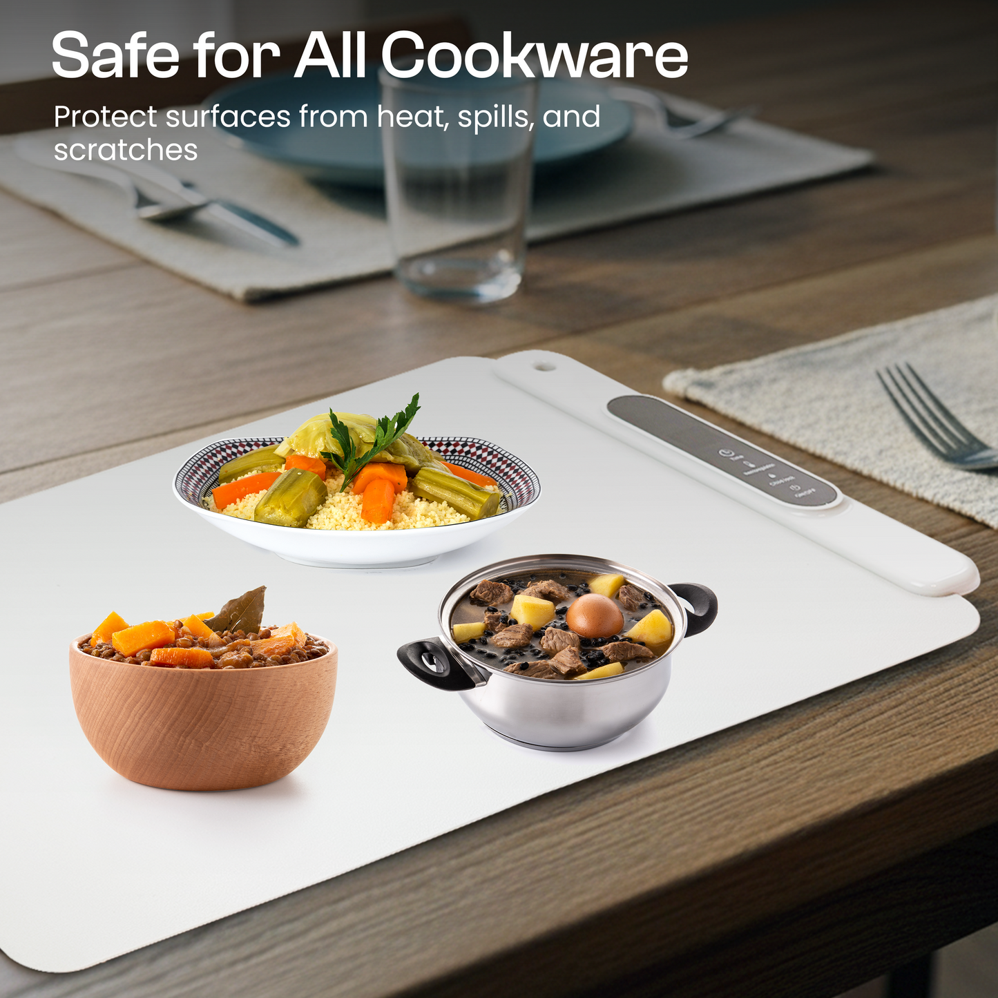 DoubleWave Rollable Electric Food Warming Mat