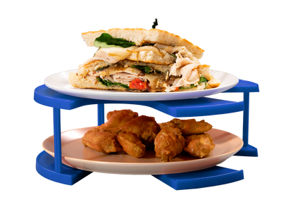 The DoubleWave™ Microwave Plate Stacker (Mini) (10.5 Inch) BPA-free & Dishwasher-safe