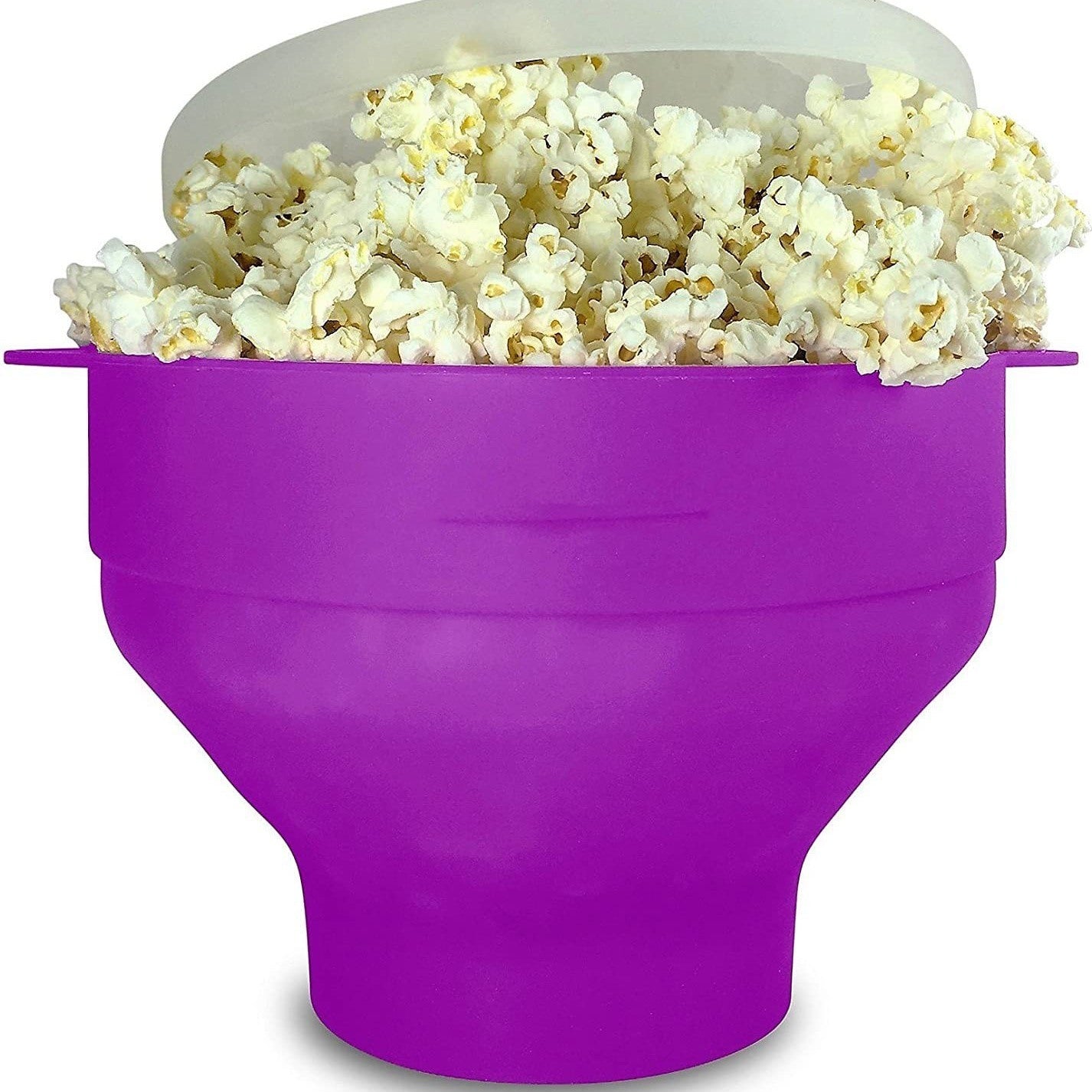 Collapsible Silicone Microwave Popcorn Popper - Quick and Easy Way to Make Delicious Popcorn